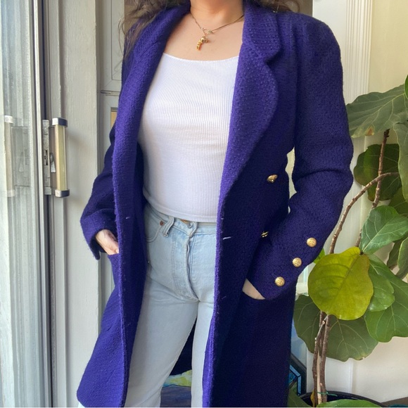 Chanel Boutique Vintage woven double breasted jacket - Picture 5 of 10